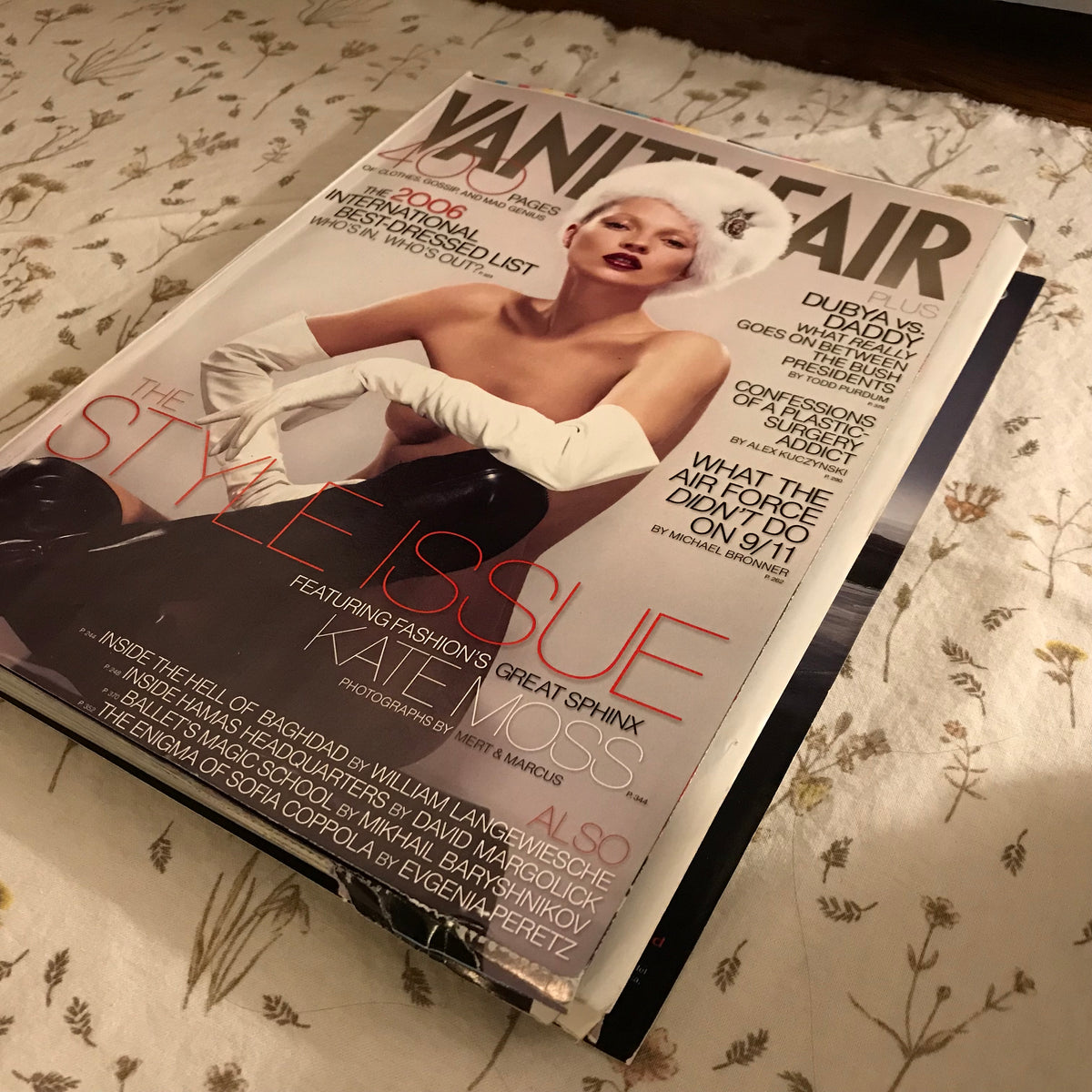 Vanity Fair September 2006 Kate Moss – Exhibit B. Books