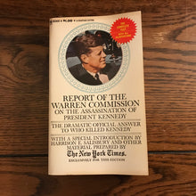 Load image into Gallery viewer, Report of the Warren Commission on the Assassination of President John F. Kennedy