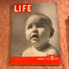 Load image into Gallery viewer, Life Magazine November 22 1937 One Year Old