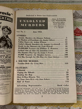 Load image into Gallery viewer, Unsolved Murders June 7 1954