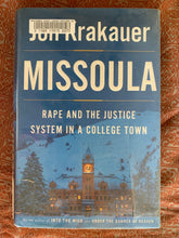 Load image into Gallery viewer, Missoula: Rape and the Justice System in a College Town