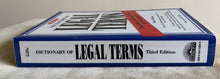 Load image into Gallery viewer, Barron’s Dictionary of Legal Terms (Third Edition): Definitions and Explanations for Non-Lawyers!