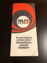 Load image into Gallery viewer, Help Stop Crime! 1970s educational pamphlet