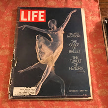 Load image into Gallery viewer, Life Magazine October 3 1969 Ballet Hendrix
