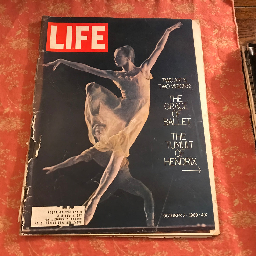 Life Magazine October 3 1969 Ballet Hendrix