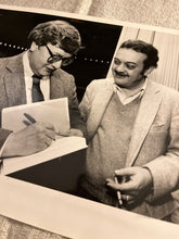 Load image into Gallery viewer, Roger Ebert and Jay Robert Nash press photo
