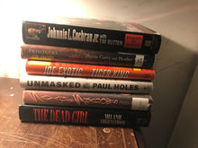 Load image into Gallery viewer, True-crime book lot major case memoir Johnnie Cochrane Paul Holes
