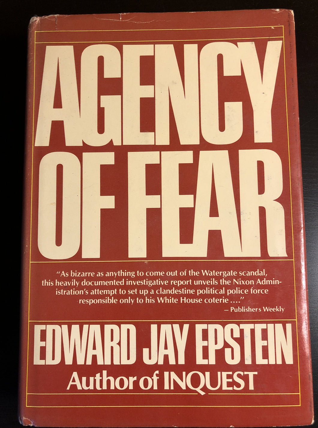 Agency Of Fear: Opiates and Political Power in America